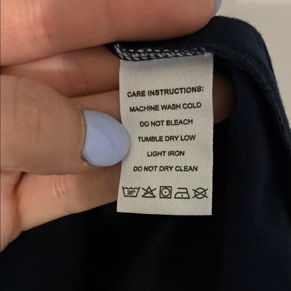 NWT Navy Blue Dandelion Print Women's Top small - Picture 3 of 6